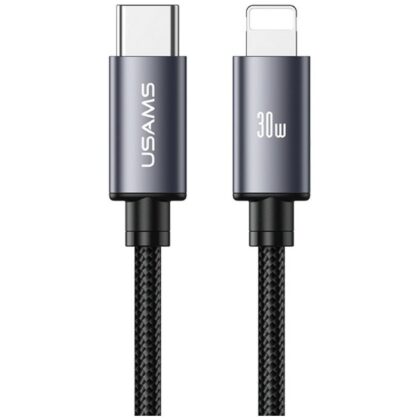 Καλώδιο USAMS U91 30W USB-C σε Lightning 1m για αμαύρωση