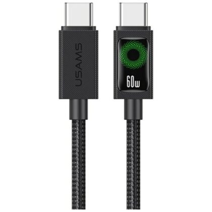 Καλώδιο USAMS U92 60W USB-C σε USB-C 1,2m μαύρο