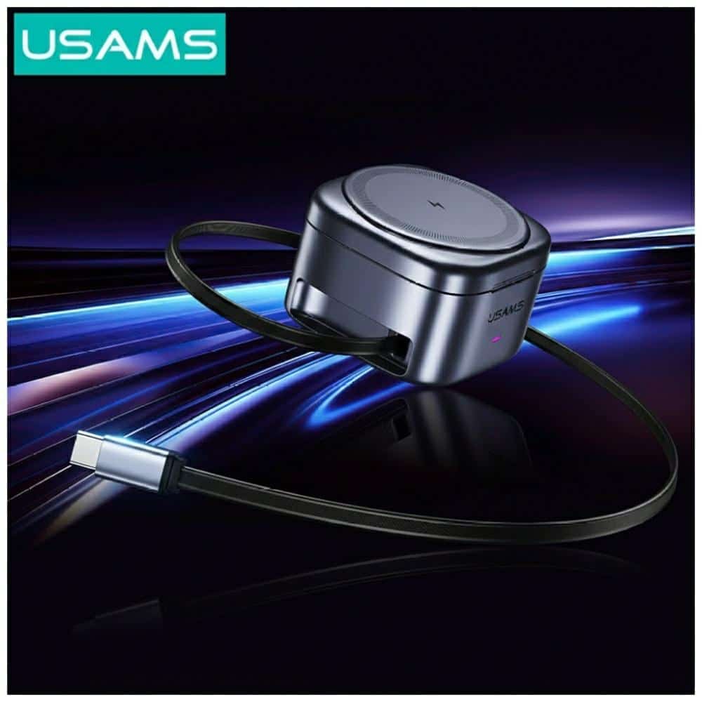 Ασύρματος φορτιστής 3 σε 1 Usams CD257 Qi2 με θάμπωμα - Image 4