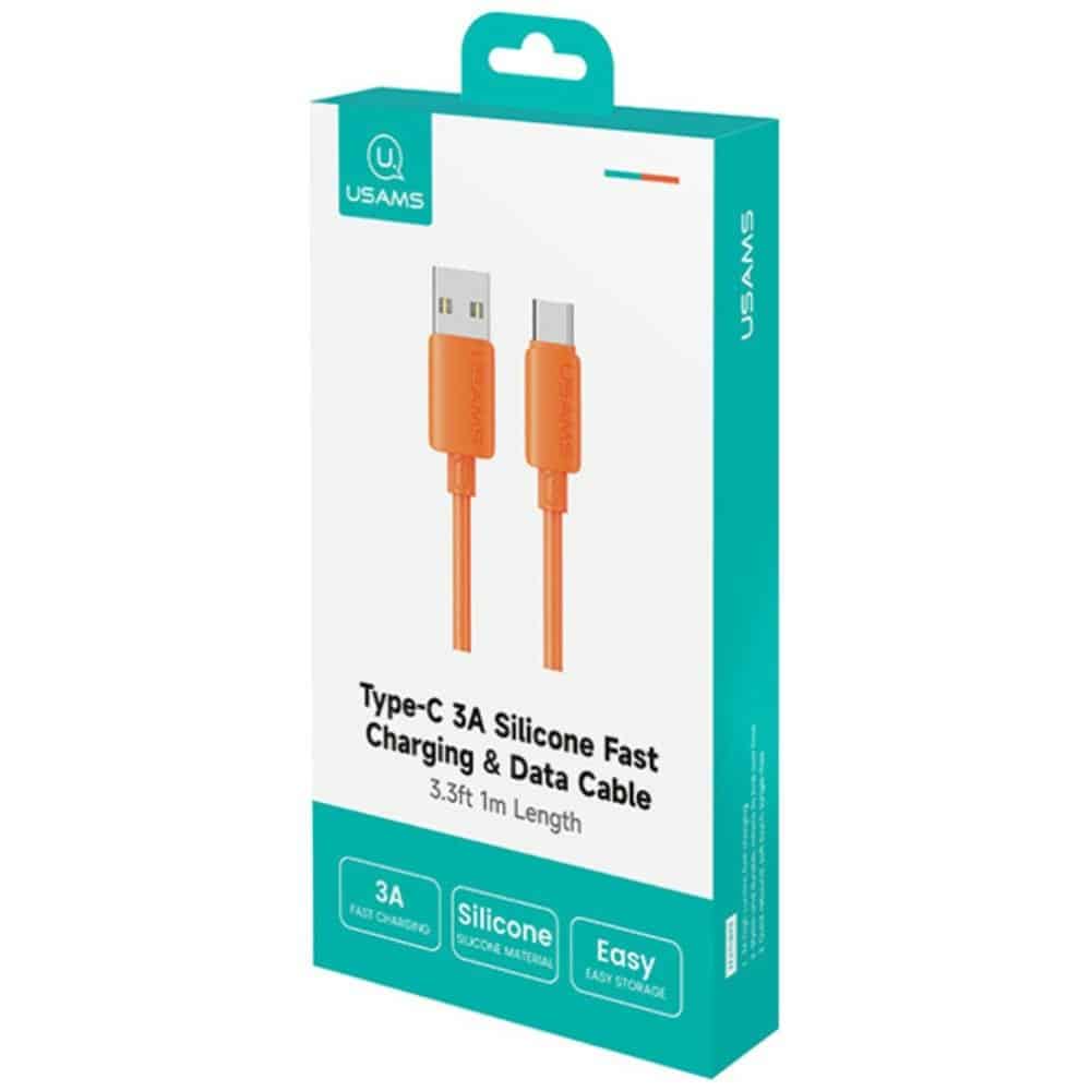 Καλώδιο USAMS U98 3A Σιλικόνης Γρήγορης Φόρτισης USB-C μαύρο - Image 16