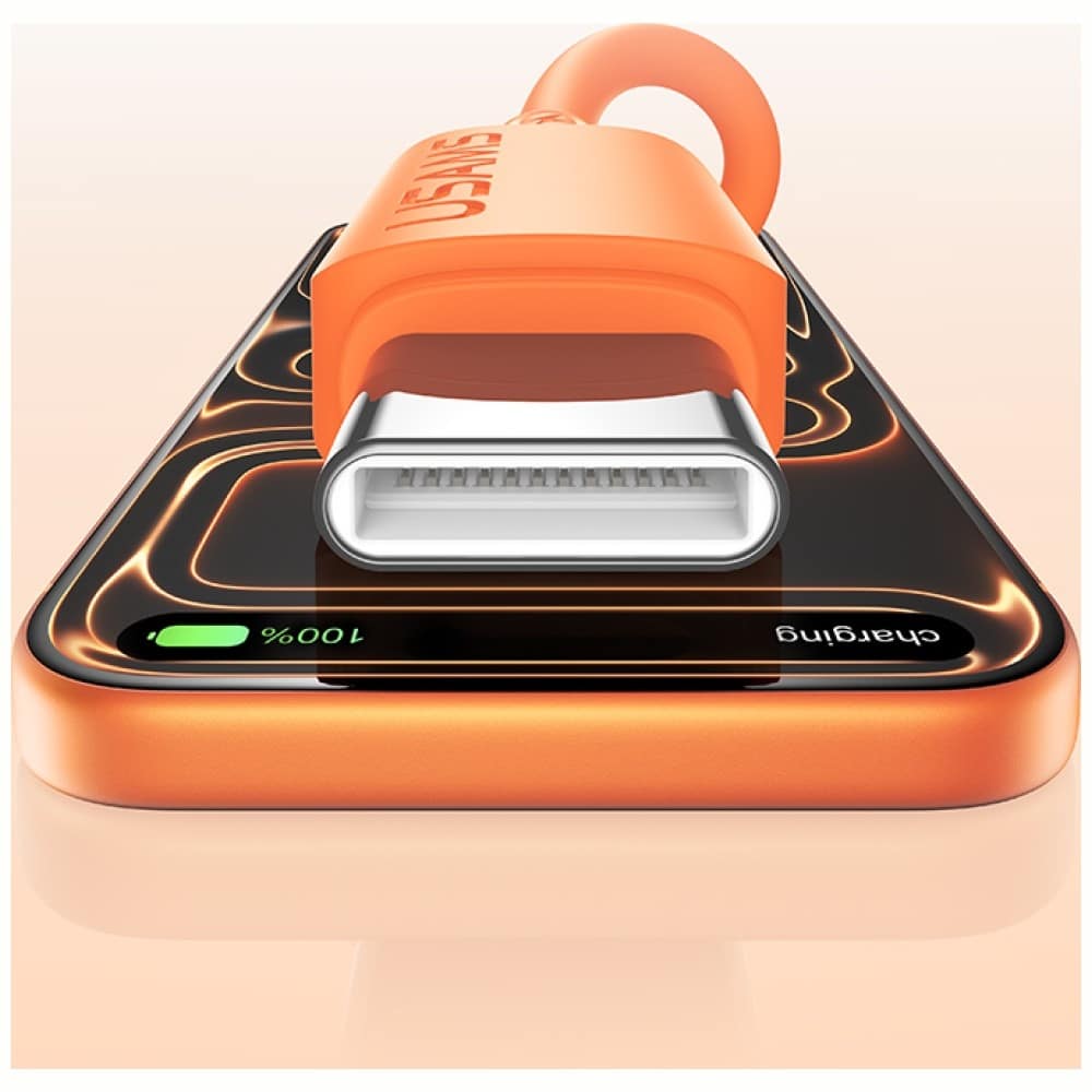 Καλώδιο USAMS U98 60W 3A Σιλικόνης Γρήγορης Φόρτισης USB-C σε USB-C μαύρο - Image 4
