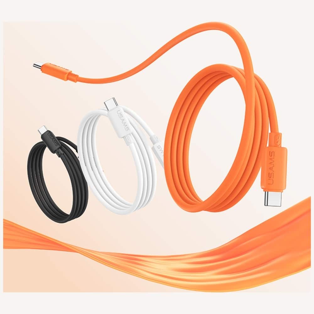 Καλώδιο USAMS U98 30W 3A Σιλικόνης Γρήγορης Φόρτισης USB-C σε Lightning λευκό - Image 11
