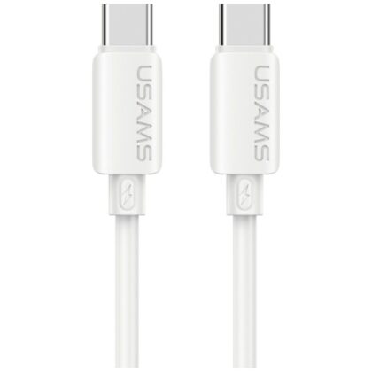 Καλώδιο USAMS U98 30W 3A Σιλικόνης Γρήγορης Φόρτισης USB-C σε Lightning λευκό