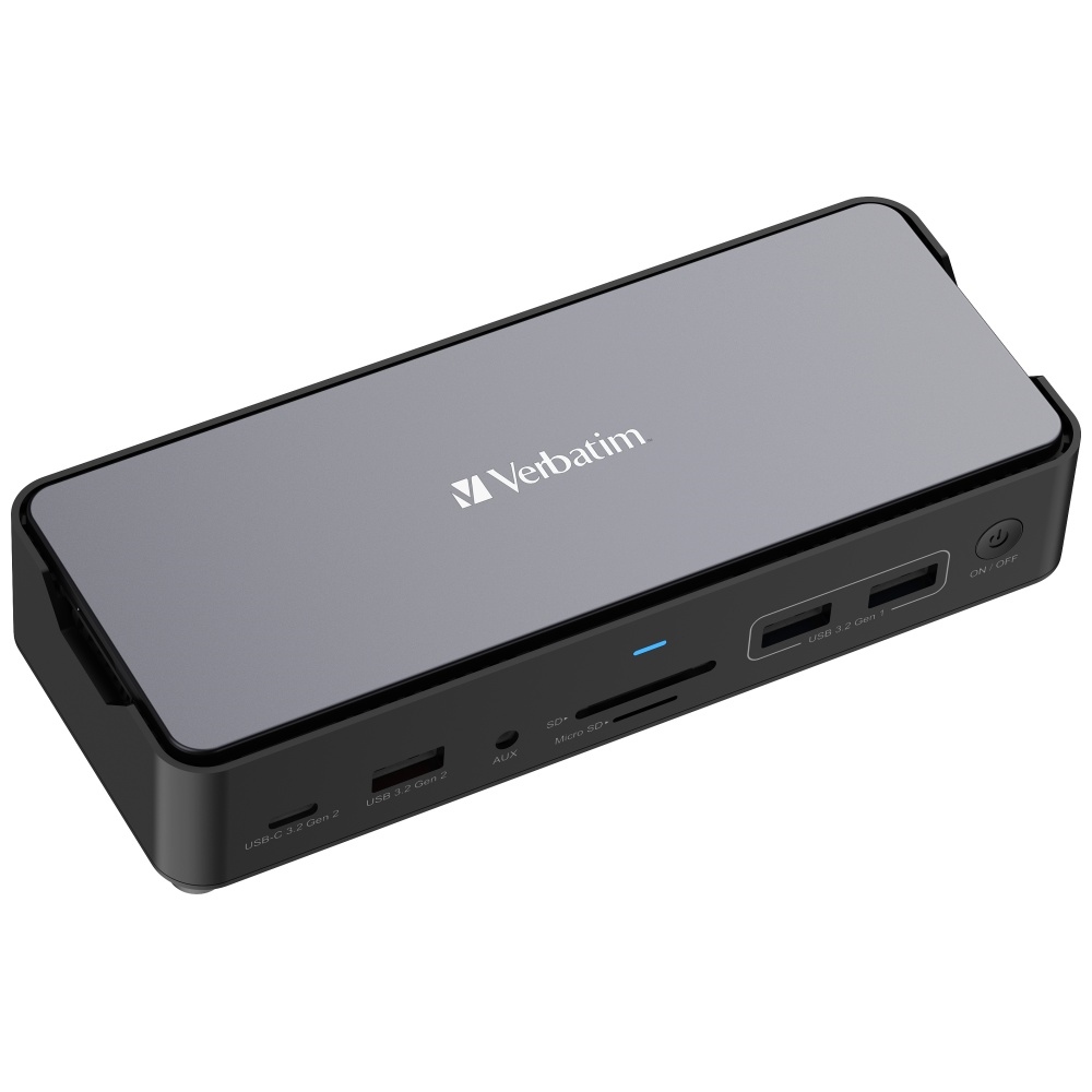 Προσαρμογέας Verbatim σταθμός σύνδεσης USB-C Pro 15 σε 1 2xHDMI/1xRJ45/4xUSB-A/3xUSB-C/1xSD/1xmicroSD/1xAudi - Image 3