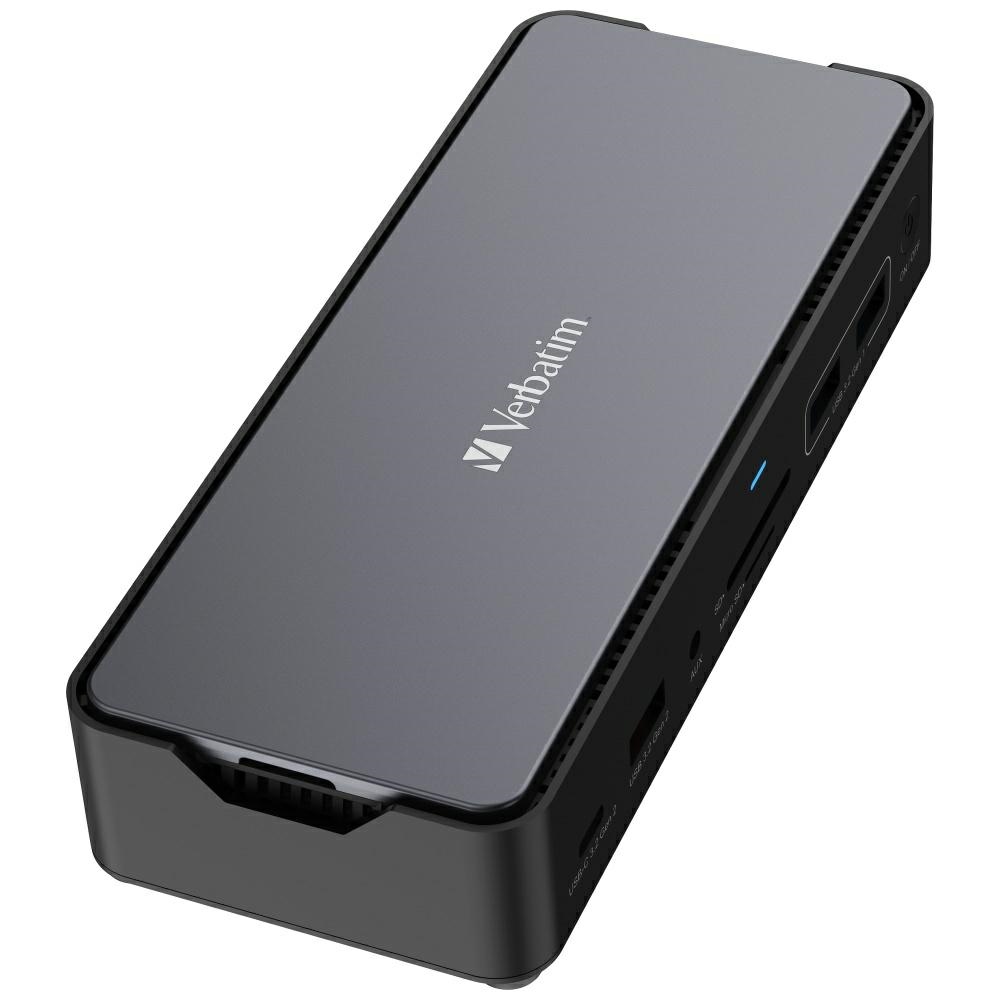 Προσαρμογέας Verbatim σταθμός σύνδεσης USB-C Pro 15 σε 1 2xHDMI/1xRJ45/4xUSB-A/3xUSB-C/1xSD/1xmicroSD/1xAudi - Image 4
