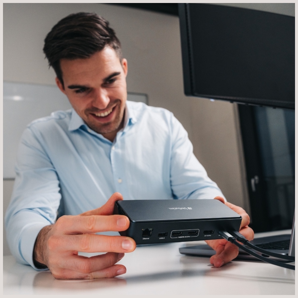 Προσαρμογέας Verbatim σταθμός σύνδεσης USB-C Pro 15 σε 1 2xHDMI/1xRJ45/4xUSB-A/3xUSB-C/1xSD/1xmicroSD/1xAudi - Image 8
