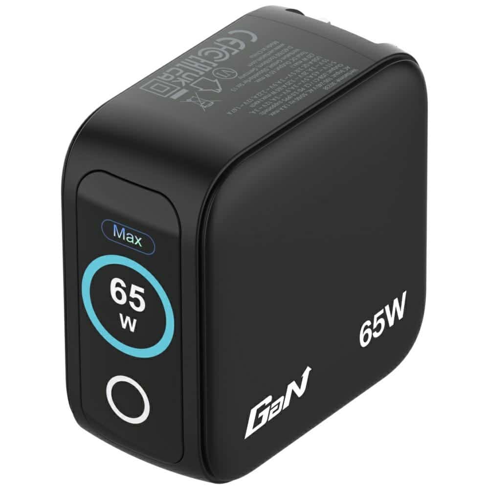 Φορτιστής δικτύου Verbatim Mini GaN 65W 2xUSB-C PD/1x USB-A QC προσαρμογέας EU/UK/USA μαύρος 30238 - Image 2