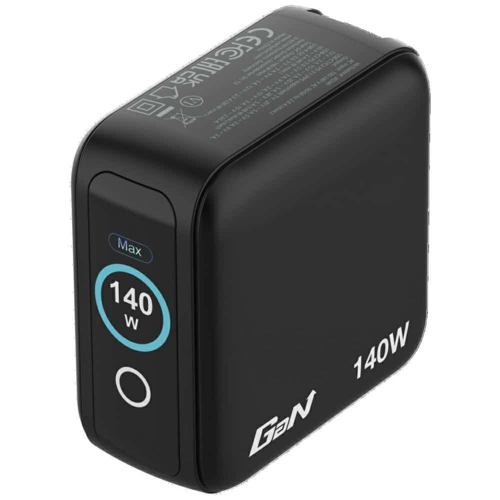 Φορτιστής Verbatim Mini GaN 140W 3xUSB-C PD/1x USB-A QC προσαρμογέας EU/UK/USA μαύρος 30240 - Image 3