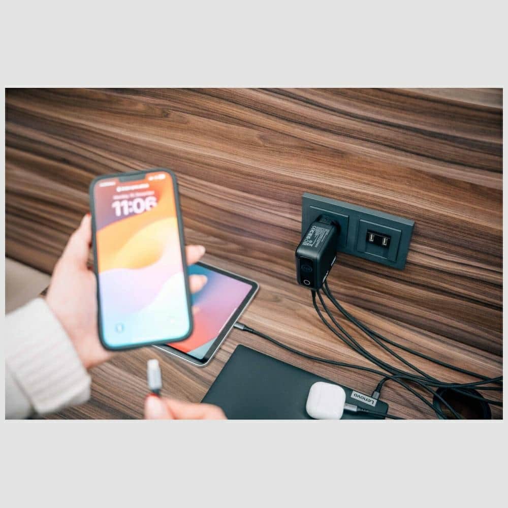 Φορτιστής Verbatim Mini GaN 140W 3xUSB-C PD/1x USB-A QC προσαρμογέας EU/UK/USA μαύρος 30240 - Image 5