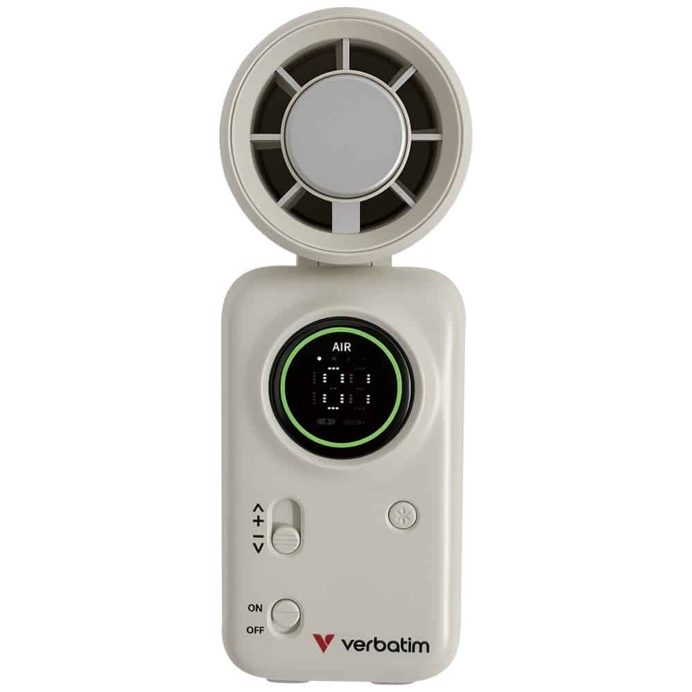 Φορητός ανεμιστήρας Verbatim Cool `n` Go Ice Touch Mini λευκό ασημί 32346 - Image 3