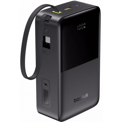 Baseus EnerFill Bipow2 Pro Φορτιστής Ρεύματος, 30000mAh, 22.5W, QC + PD, Μαύρο E0028100