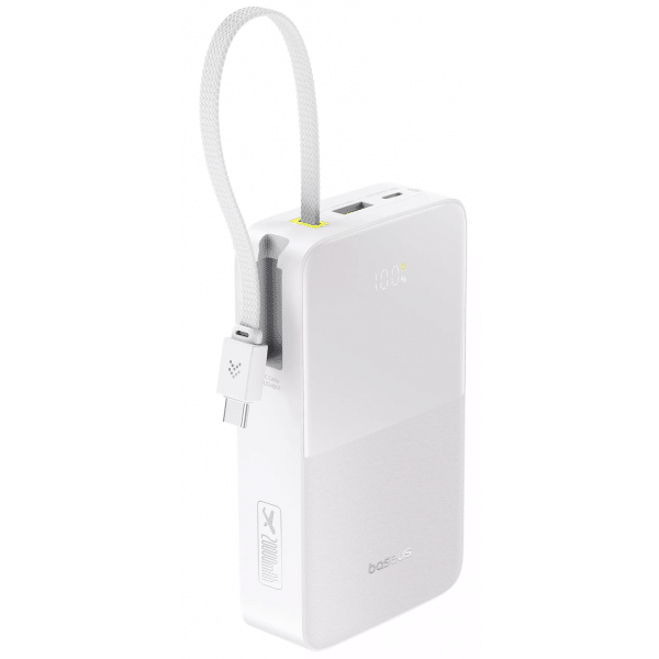Powerbank Baseus EnerFill Bipow2 Pro, 20000mAh, 22.5W, QC + PD, Λευκό E0027700 - Image 2