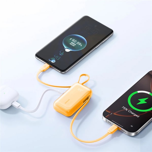 Joyroom JR-PR2 Powerbank, 10000mAh, 35W, PD, Πορτοκαλί - Image 2