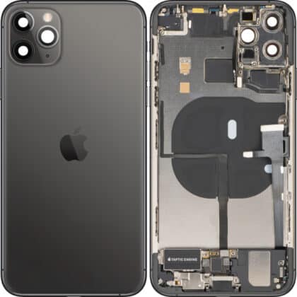Apple iPhone 11 Pro Max Κάλυμμα Μπαταρίας / Πίσω Γυαλί με Μεσαίο Πλαίσιο, Space Gray, Βαθμός Α