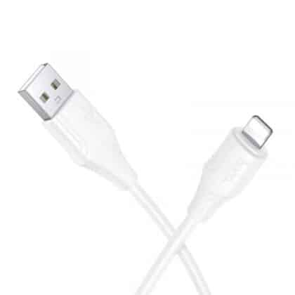Hoco X124 Καλώδιο USB-A σε Lightning, 18W, 2.4A, 1m, Λευκό