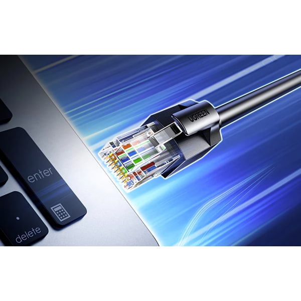 UGREEN NW315 Καλώδιο Δικτύου, UTP, Cat6A, 15m, Μαύρο - Image 4