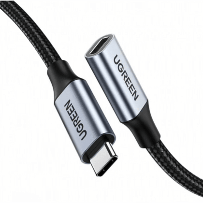 Καλώδιο επέκτασης USB-C UGREEN US372 (30205), 1 μ., Μαύρο