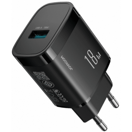 Joyroom JR-TF4 Φορτιστής Τοίχου, 18W, 3A, 1 x USB-A, Μαύρος