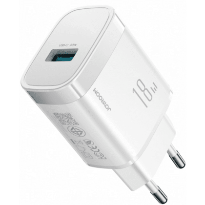 Joyroom JR-TF4 Φορτιστής Τοίχου, 18W, 3A, 1 x USB-A, Λευκός