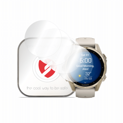 Smart Protection Garmin Fenix 8 43mm Premium Classic Θήκη, Διαφανής (4 Πακέτο)
