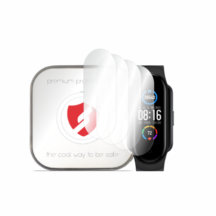 Smart Protection Premium Classic Θήκη για Xiaomi Mi Band 5/6/6 NFC/Amazfit Band 5, Διαφανής (4 Τεμάχια)