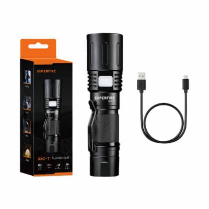 Superfire X60-T Φακός, 1500lm, USB