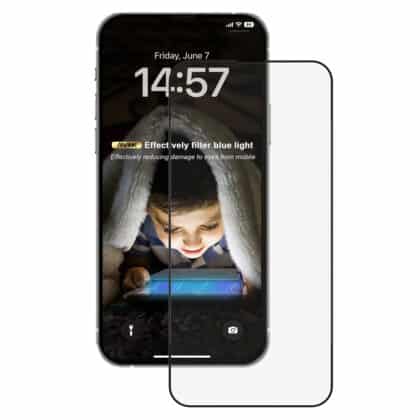 ANANK Προστατευτικό Οθόνης 2.5D Αντι-Μπλε Φωτός, iPhone 14 Pro Max, Μαύρο