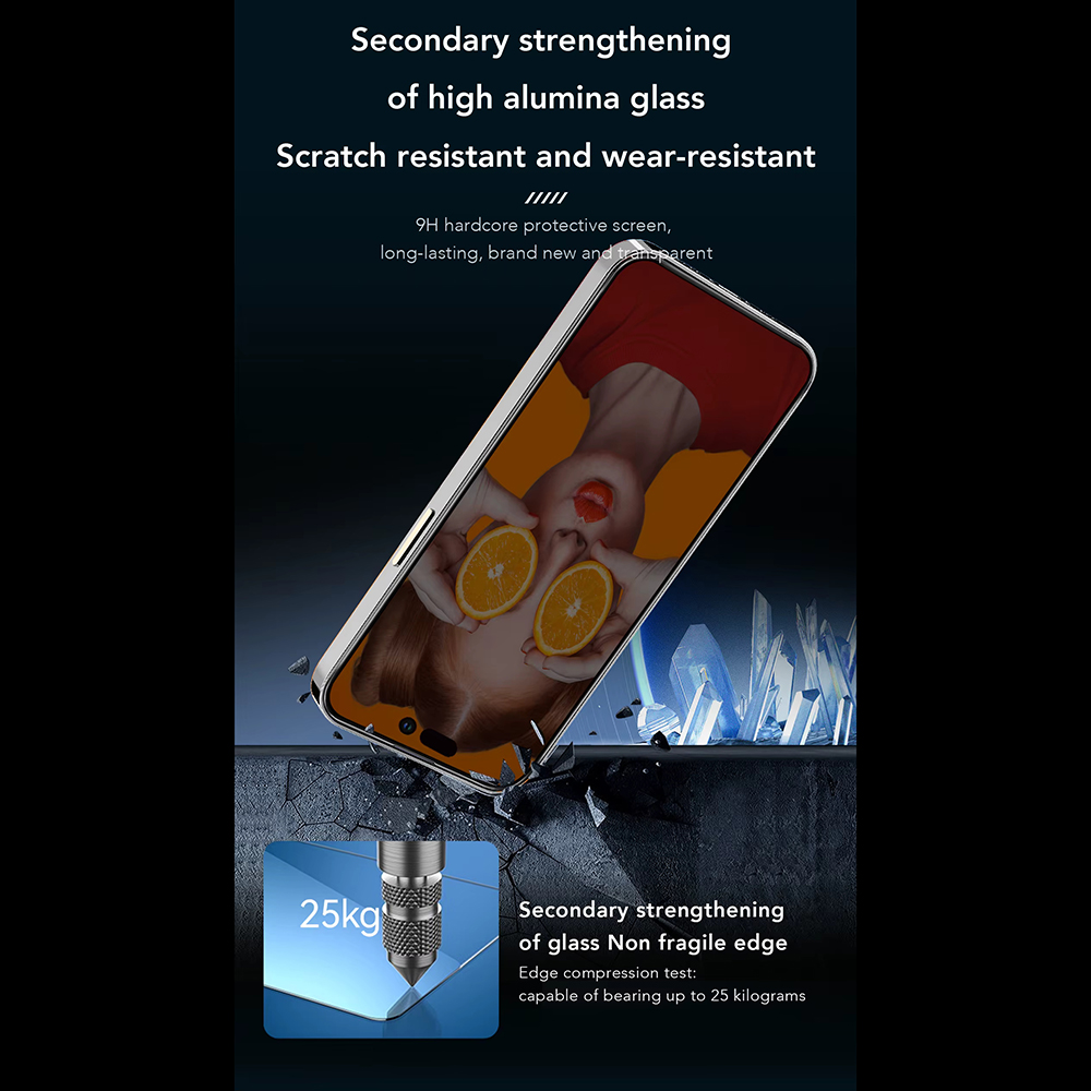 ANANK Προστατευτικό Οθόνης 2.5D Privacy, iPhone 16 Pro Max, Μαύρο - Image 6