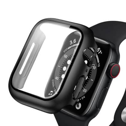 ANANK Προστασία Οθόνης για Apple Watch 7 41mm, Μαύρο