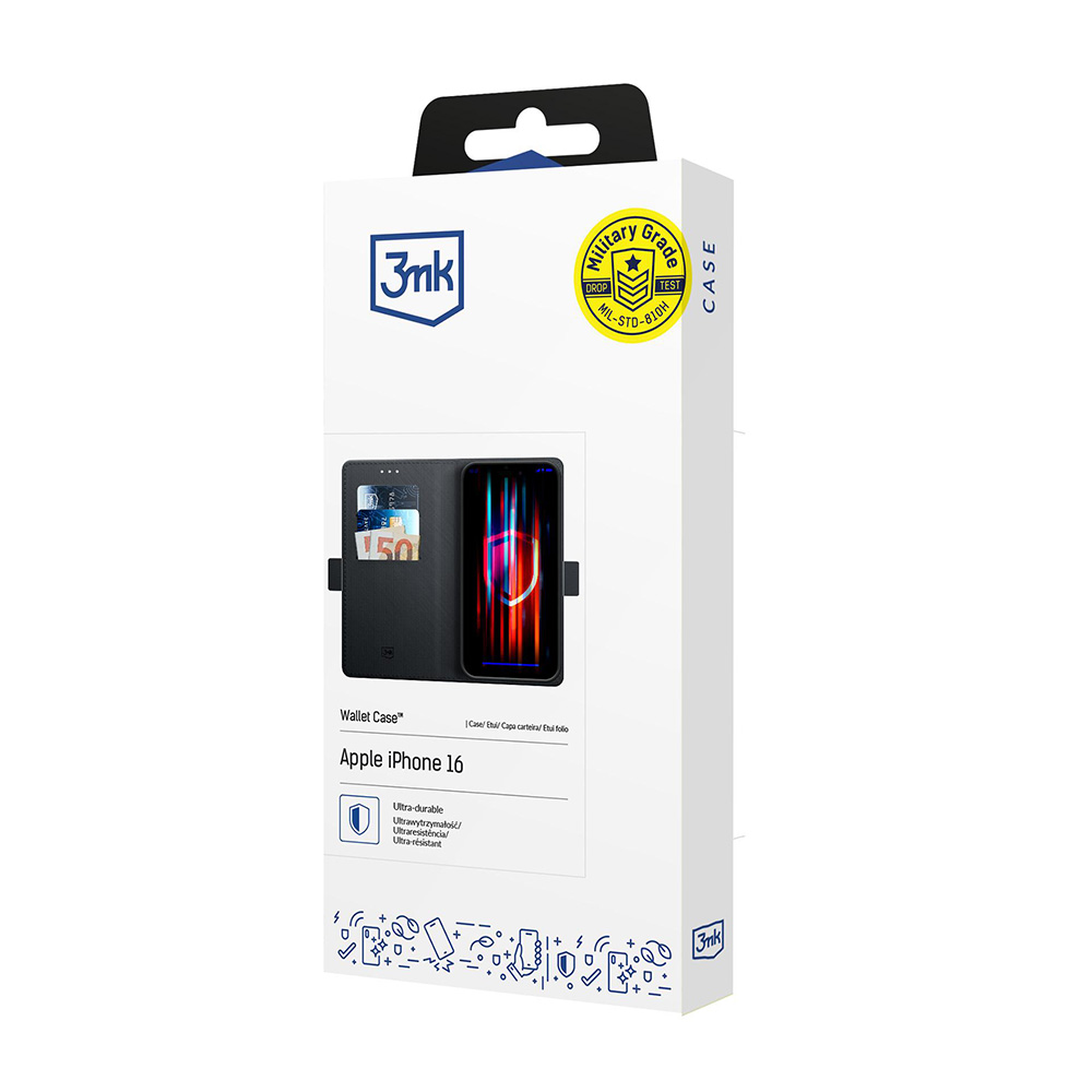 3MK Wallet Case - θήκη για Apple iPhone 17 - Μαύρο - Image 8