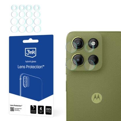 3MK Προστασία Φακού (4 Τεμάχια) για Motorola Moto G15 / G15 Power, Διαφανές