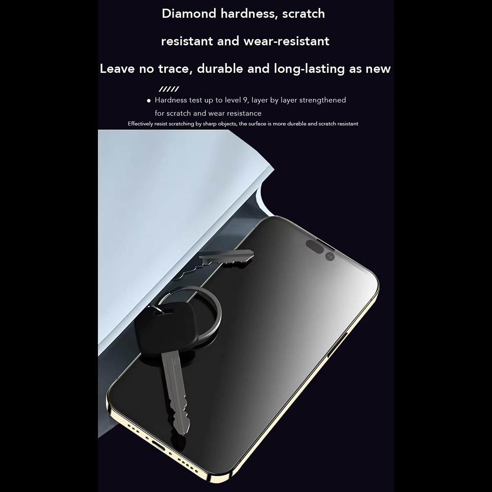 ANANK Προστατευτικό Οθόνης 2.5D Αντιδακτυλικό, iPhone 14 Pro Max, Μαύρο - Image 2