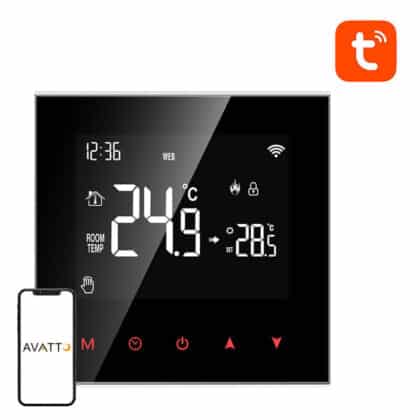 Avatto ZWT100 Έξυπνος Θερμοστάτης Θέρμανσης Νερού 3A Zigbee Tuya, Μαύρος