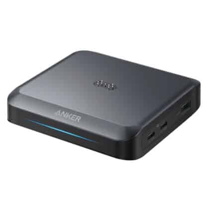 Επιτραπέζιος φορτιστής Anker για Powerbank Prime, 150W, 5A, 1 x Pogo Pin - 1 x USB-A - 2 x USB-C, Μαύρο A1903G11