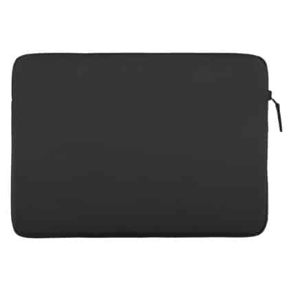 Μαύρη θήκη sleeve UNIQ Vienna για laptop 16 ιντσών από ύφασμα RPET