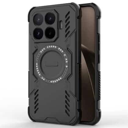 Μαύρη θήκη Techsuit ArmorMag για Xiaomi 17T Pro με ενσωματωμένο δακτύλιο MagSafe