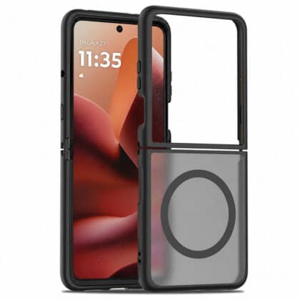 Techsuit PureFrost - θήκη για Motorola Razr 60 Ultra / 70 Ultra - Μαύρο