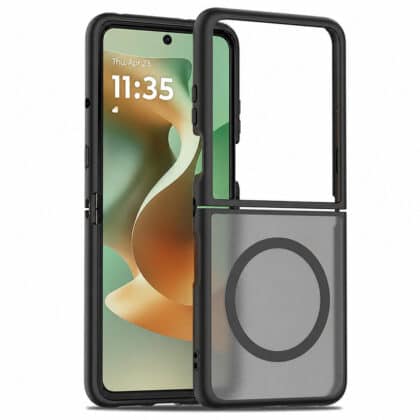 Techsuit PureFrost - θήκη για Motorola Razr 50 / 60 / 70 - Μαύρο