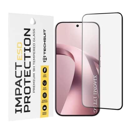 Techsuit Γυαλί ESD Xiaomi 17T, Μαύρο