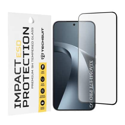 Techsuit Γυαλί ESD, Xiaomi 17T Pro, Μαύρο