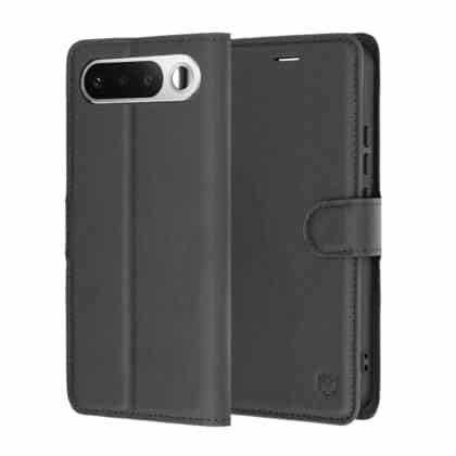 Techsuit Leather Folio - θήκη για Realme 16 - Μαύρο