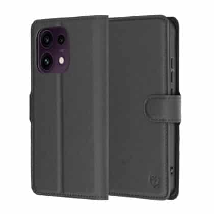 Techsuit Leather Folio - θήκη για Oppo Reno16 F - Μαύρο