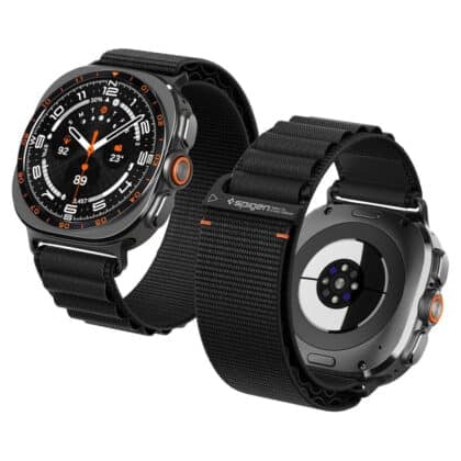 Spigen WBF1 Λουράκι Ρολογιού (AMP11613) για Samsung Galaxy Watch Ultra 47mm / Watch Ultra 2, Μαύρο