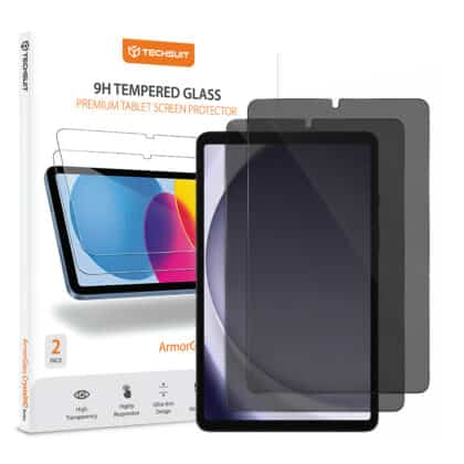 Techsuit ArmorGlass CrystalHD Προστατευτικό Οθόνης, Απόρρητο, Samsung Galaxy Tab A9/A11, Συσκευασία 2 Τεμαχίων