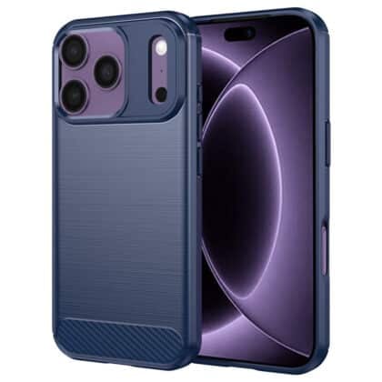 Techsuit Carbon Silicone - θήκη για Apple iPhone 17 Pro - Μπλε