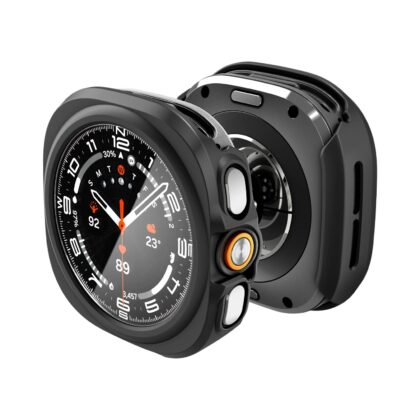 Μαύρη θήκη Spigen Thin Fit 360 για Samsung Galaxy Watch Ultra 2 από σκληρό πλαστικό PC