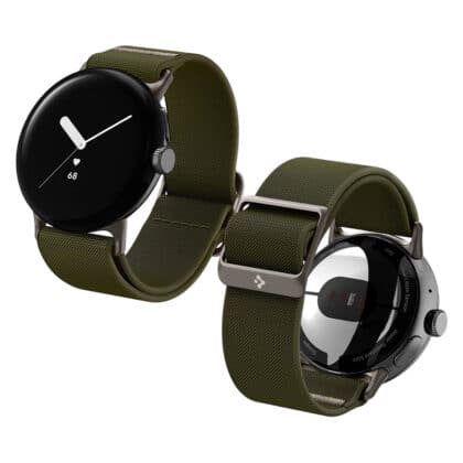 Spigen Lite Fit (AMP07608) Λουράκι για Google Pixel Watch 5 / 4 / 3 / 2 / 1 41mm, Χακί