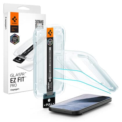 Spigen Glas.tR EZ-FIT Pro (AGL11485) Θωρακισμένο Γυαλί για Google Pixel 11 Pro XL, Διαφανές (2 Τεμάχια)