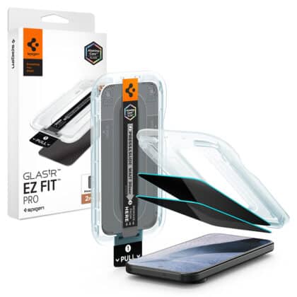 Spigen Glas.tR EZ-FIT Pro (AGL11486) Προστασία Οθόνης, Google Pixel 11 Pro XL / 10 Pro XL / 9 Pro XL, Απόρρητο, 2 Τεμάχια