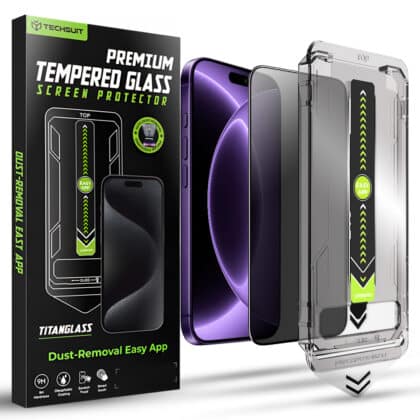 Techsuit TitanGlass FullCover iPhone 18 Pro, Privacy
